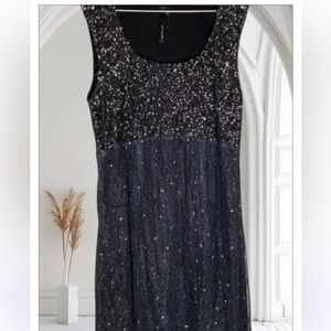 KAY CELINE GUC WOMENS BLACK DRESS DRESSES FORMAL WEDDING HOLIDAY TANK SIZE M